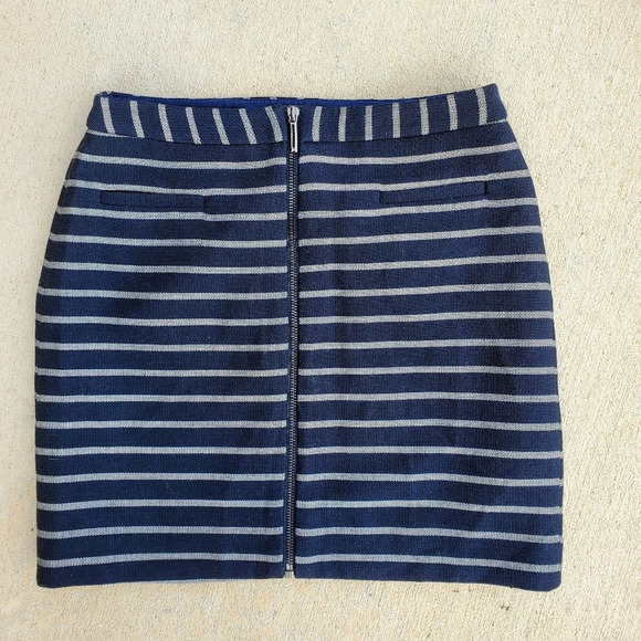 THE LIMITED | FRONT ZIP STRIPED CASUAL MINI SHORT SKIRT WOMEN'S SIZE 0 - Picture 3 of 12